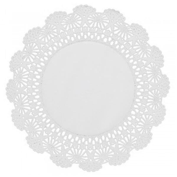 Hoffmaster 500235 CPC 6 in. Cambridge Lace Paper Doilies, White - Case of 1000 500235  CPC